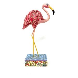 Jim Shore Heartwood Creek Flamingo Pretty In Pink 2007 Figurine